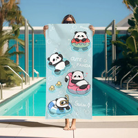 Large Spa Towels Panda Bathroom Accessories Turban for Hair Quick Drying Towel Bath Personal Care Sauna Home Beach Gym Set