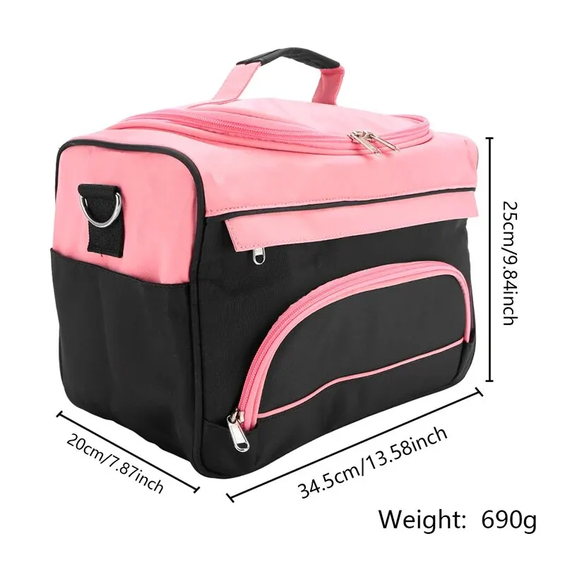 Professional Makeup Bag Salon Nail Tattoo Tool Storage Case Beauty Cosmetic Organizer Portable Hairstylist Travel Bag