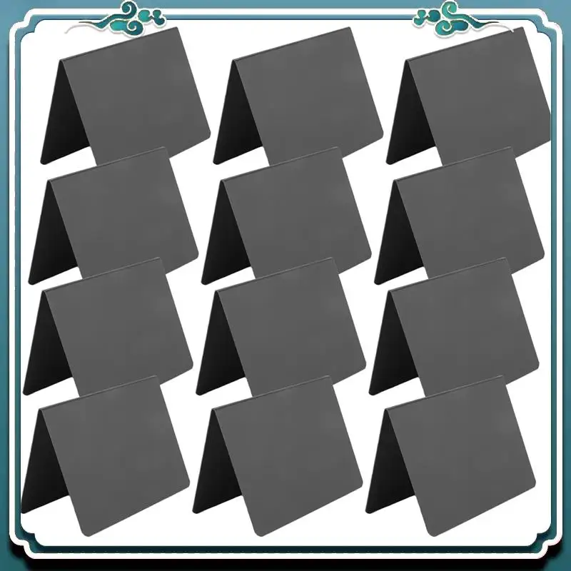 12 PCS Mini Chalkboard Signs 4X3inch Small Chalkboard Chalk Sign Food Labels For Party Buffet Tables ,Easy To Write Customer Fav