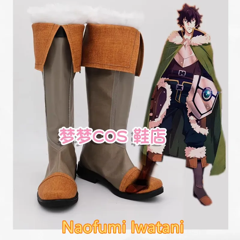 

Обувь для косплея «Восхождение героя щита» Наофуми Иватани, ботинки ручной работы из искусственной кожи, костюмные ботинки
