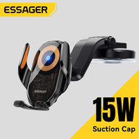 Essager Magnetic Car Phone Holder 15W Wireless Charging Touch Control Car Air Vent Stand for iPhone 16 15 Xiaomi Samsung Huawei