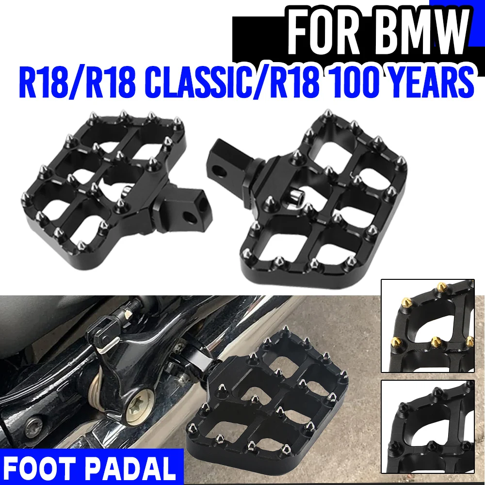 Reposapiés Delanteros para Motocicleta BMW R18 R 18 Classic R18 100 Years, Plataformas para los Pies del Conductor, Pedales