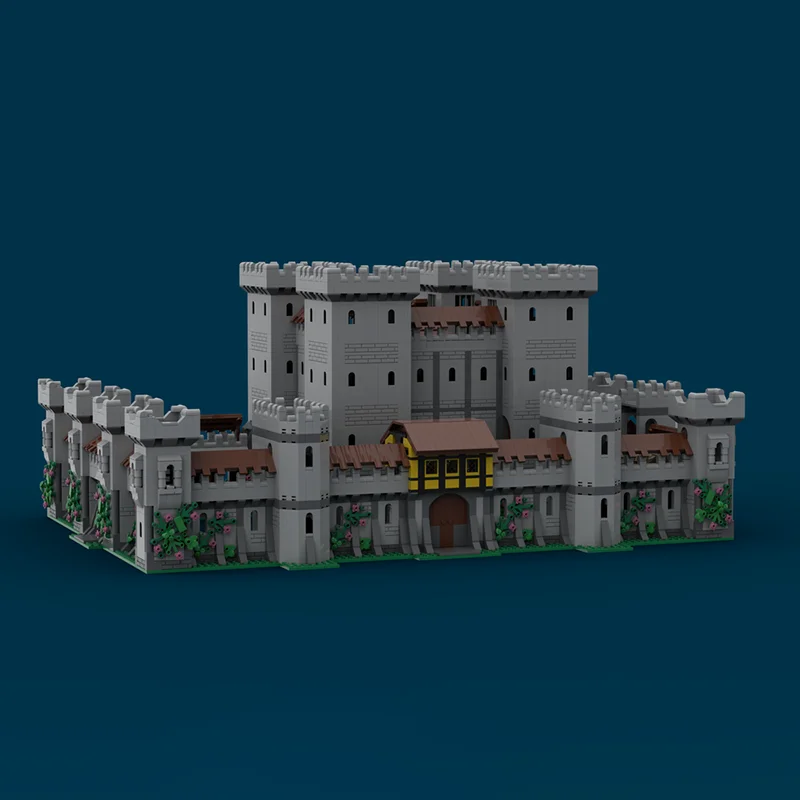 Medieval Castle Model Moc Building Bricks Modular Modular Fortress Model Technology Blocks Christmas DIY Toy Construction Gifts