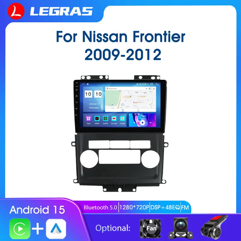 

HD Split Screen Car Bluetooth Radio For Nissan Frontier 2009-2012 RDS Stereo Multimedia Video Player Carplay Android Auto Audio