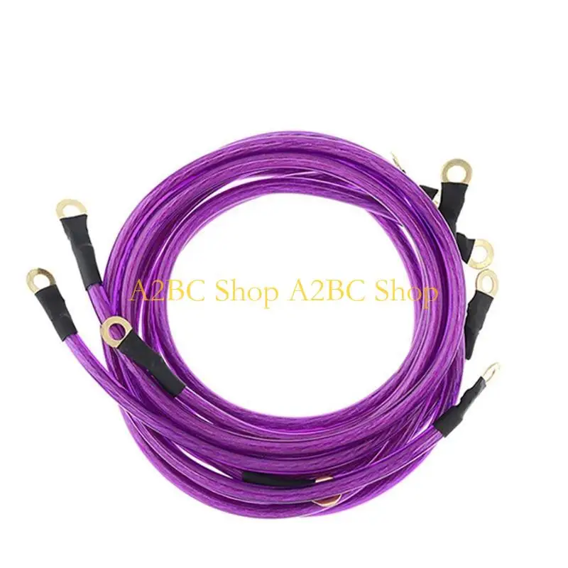 A2BC 5x Universal 5 Point Automotive Earth Wire Ground Cable Car Engine Refitting Earthing Grounding Regulated Rectifier