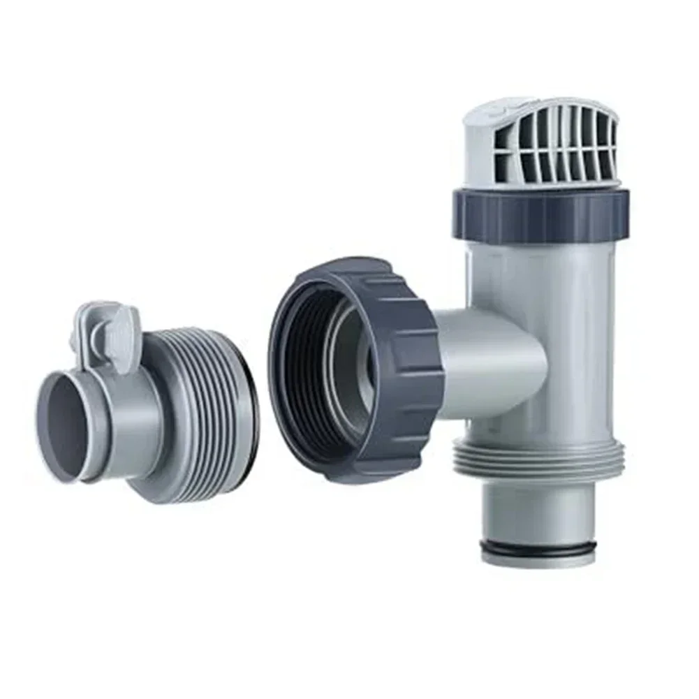 

Pool Plunger Valve 1.25" To 1.5" Type B Hose Adapter For Intex Tank Replacement Compatible Swimming Accessories High-quality