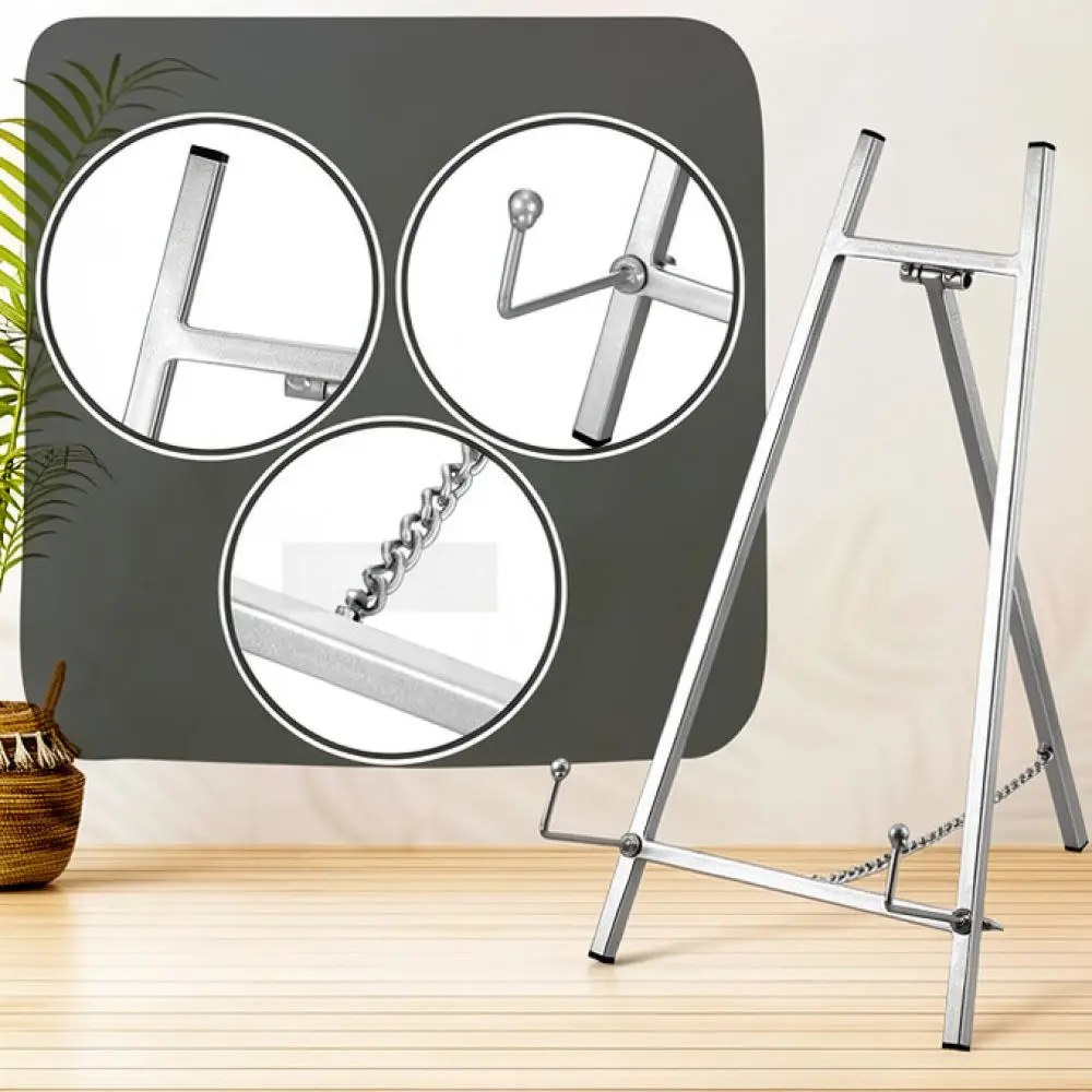 Adjustable Metal Tripod Display Easel For Painting Canvas Wedding Sign Photo Frame Exhibition Art Gallery Stand
