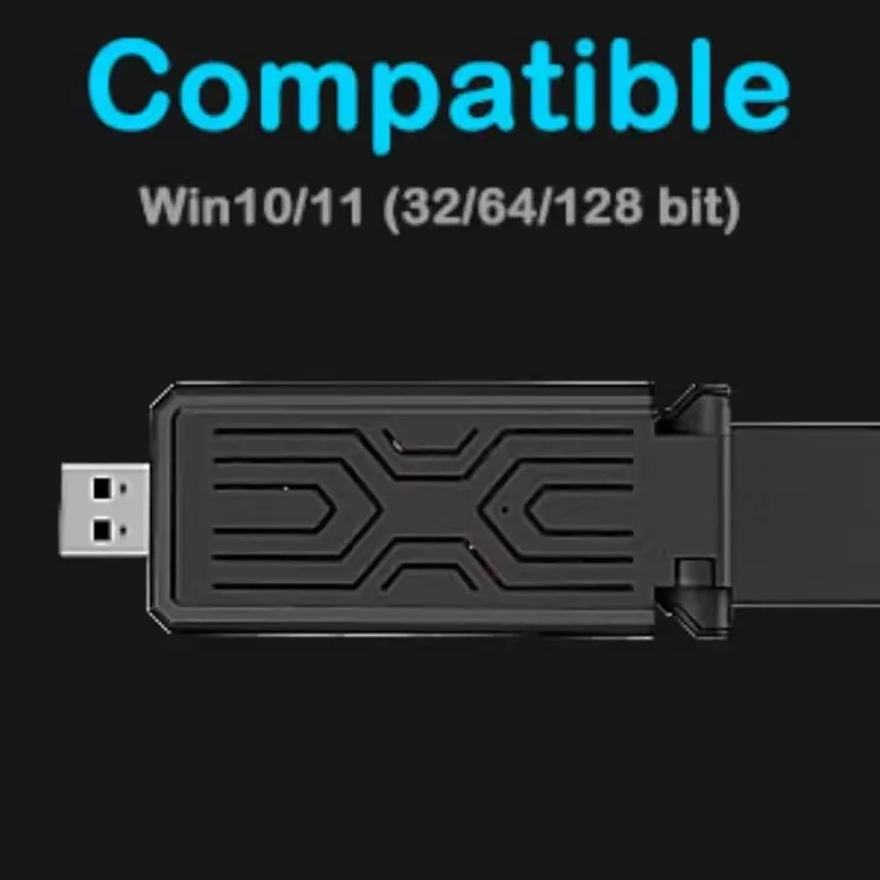 Adaptador de red inalámbrico para PC, 1800Mbps, sin controlador, WIFI, 6 tarjetas, adaptador USB de doble banda, receptor, transmisor, tarjeta Gigabit 2,4/5G