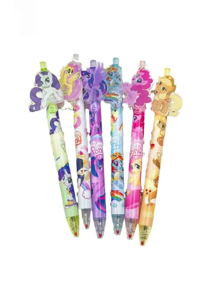 6/48 My Little Pony Unisex Pen Cartoon Press Pen 0.5m Black Stationery Pen Office Writing Tools Learning Supplies student Gift view 6