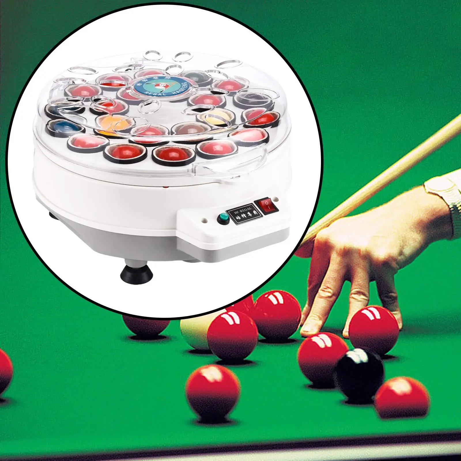 Pool Balls Cleaning Machine Billiard Cleaner for 22 Snooker Balls Women Men