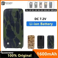Quansheng UV-K5 Battery 100% Original 1600mAh UV-K6 UV-K58 Li-ion Battery Camouflage BPK5 For Quansheng UV 5R Plus Walkie Talkie