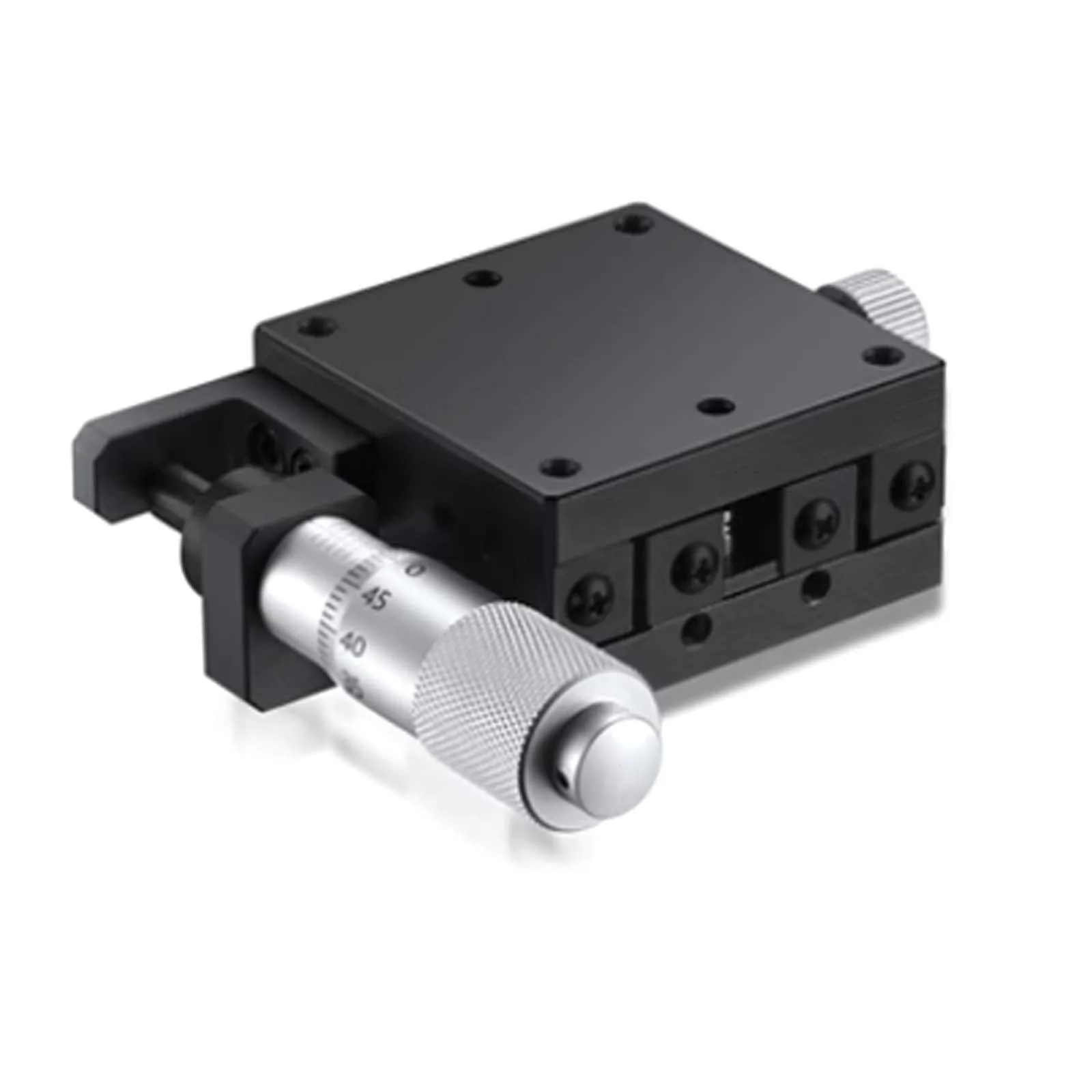 

Precision X-axis Linear Stage 40x40mm, Fine Adjustment Slide with Steel Ball Guide & Micrometer Head, M3 Mounting Holes