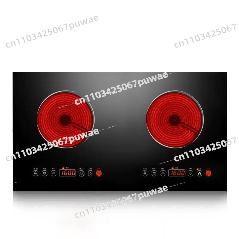 One Electricity and One Ceramic Intelligent Multi-function Z189 Double-head Electromagnetic Stove with Dual-purpose Household