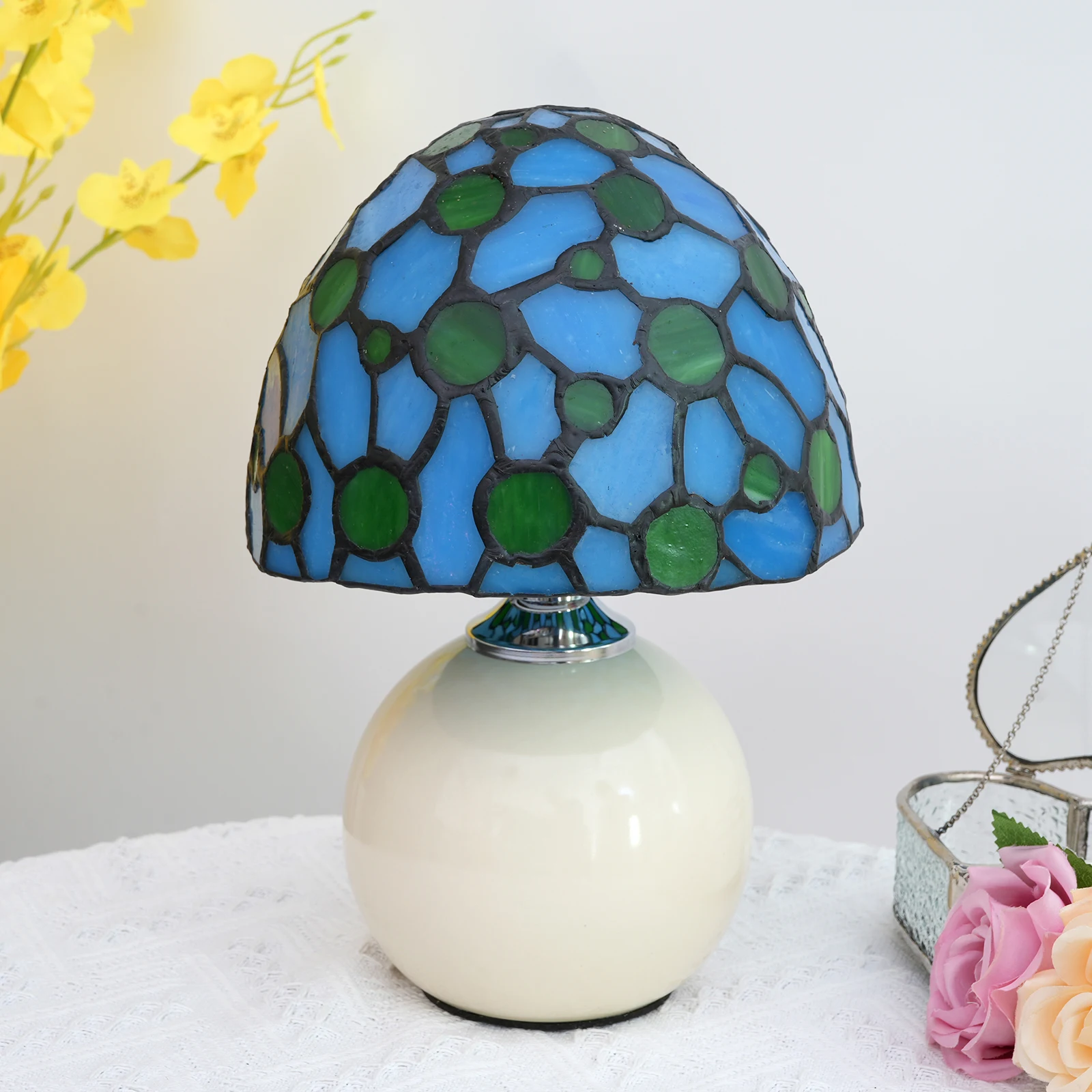 Creative glass Mushroom Style  - đánh giá và giá Mushroom Table Lamp