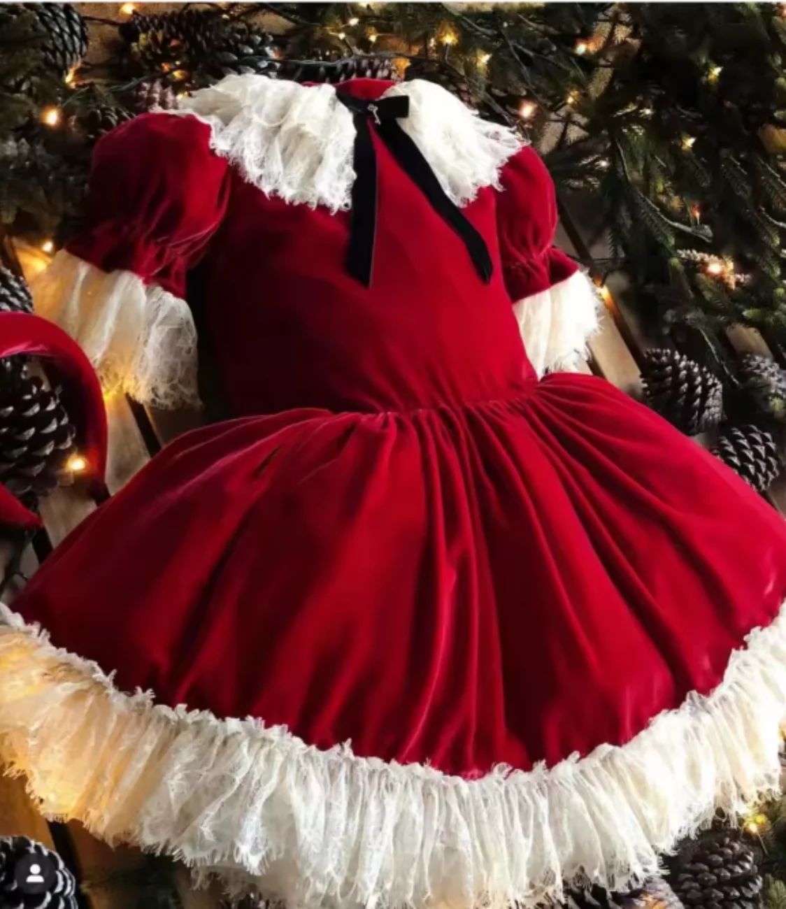 Baby meisje herfst rood fluwelen kant Turkse vintage prinses baljurk jurk voor feest verjaardag vakantie Eid Christmas