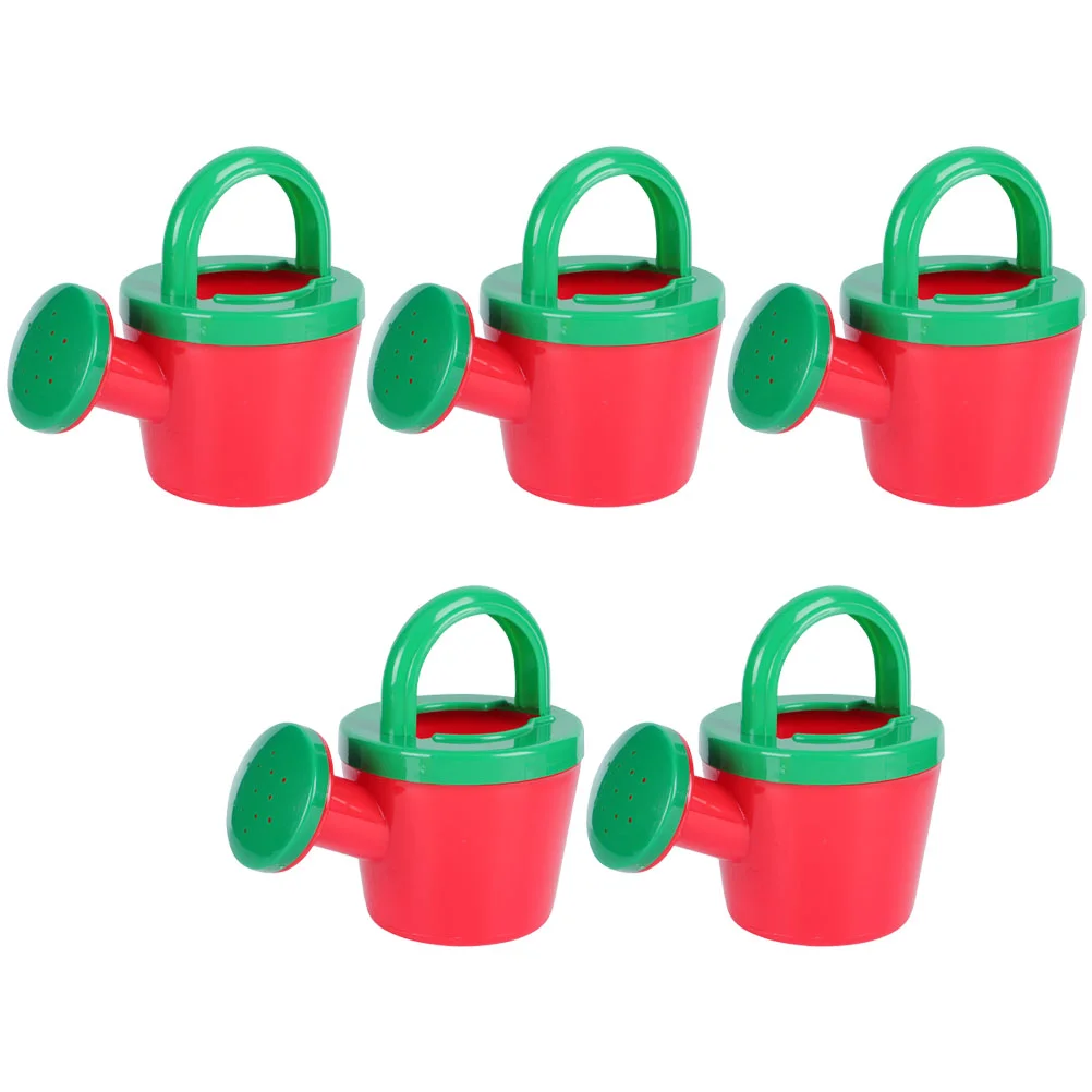 5 Pcs Watering Can Mini Pot Toys Flower Cans Kids Bath Small Children Beach Plastic Lovely Bathing