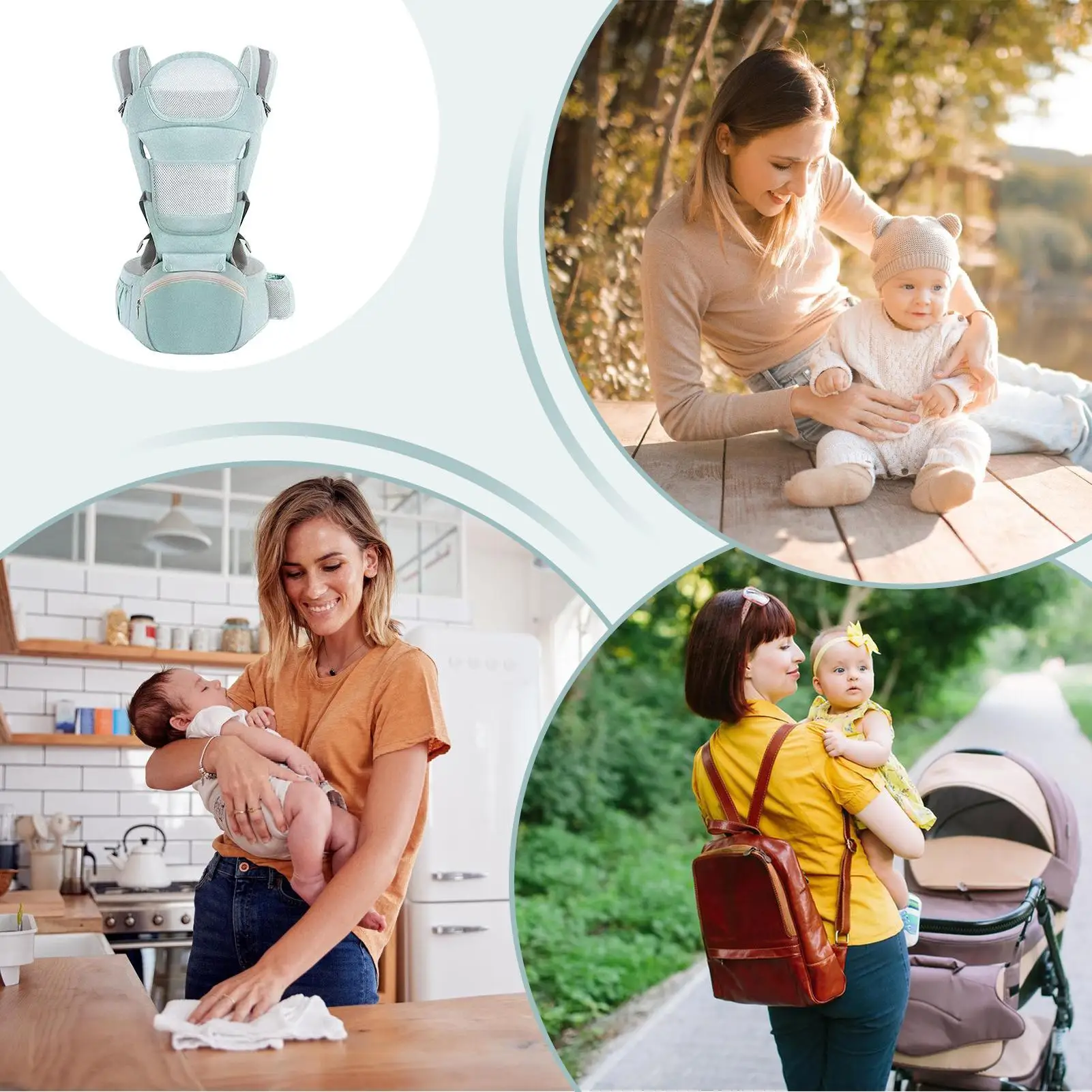 

Kid Carrier For Dad Adjustable Lightweight Stroller Seat Wrap Ergonomic Lightweight Carrier For Hiking Airplane Registry Mom Dad