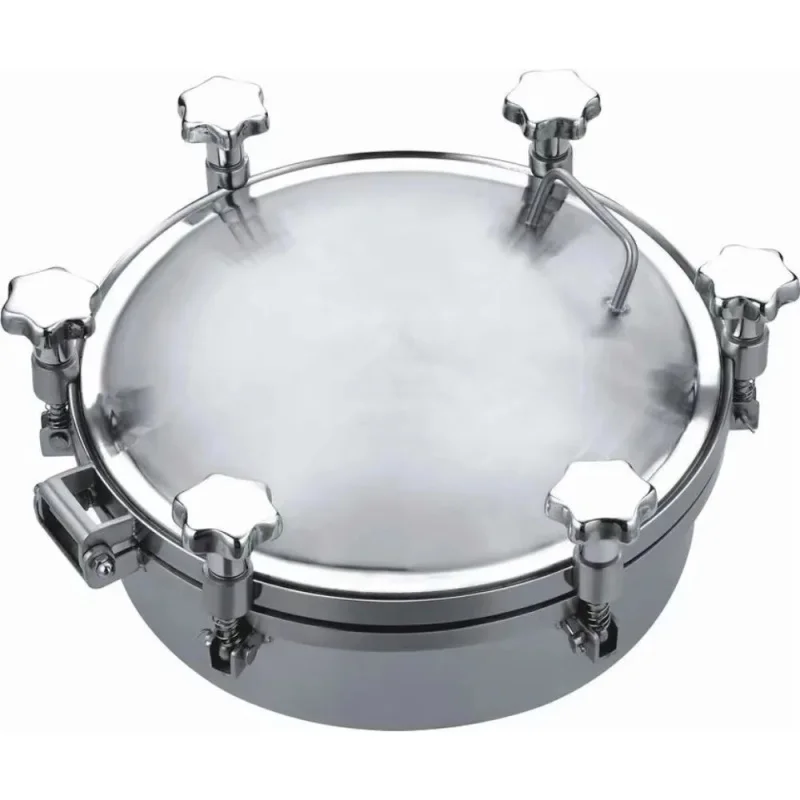 04 L Sanitary Gr Stainls Steel Round and Square Manhole Cover Food Procsing hinery Parts