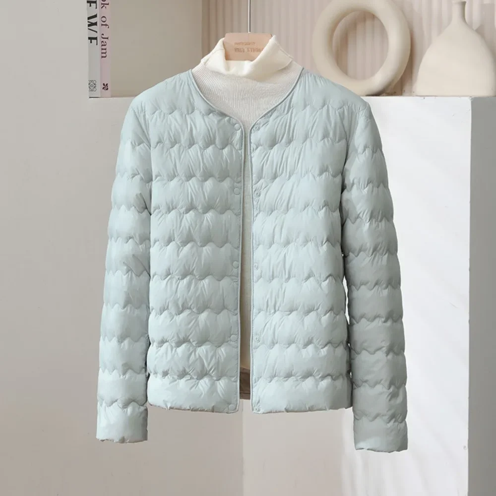 90% White Duck Down Coat 2025 New Woman Autumn Winter Down Jacket Liner Ultralight Thin Portable Puffer Jacket Keep Short Coat