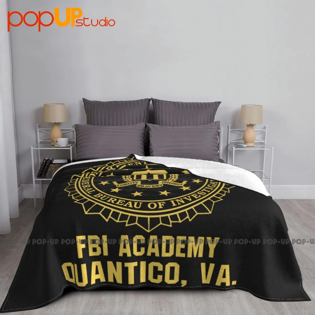 Fbi F.B.I Academy Quantico Va Virginia Blanket Autumn Bedroom Anti-Pilling Sofa Dedicated Decorative Sofa