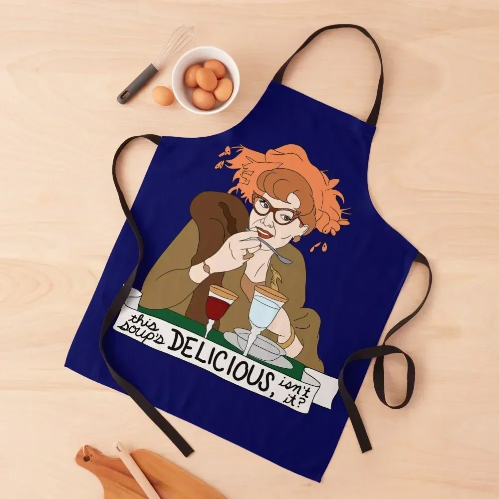 

Mrs Peacock Loves Soup Apron Kitchen Apras Man Kitchen accessories Apron