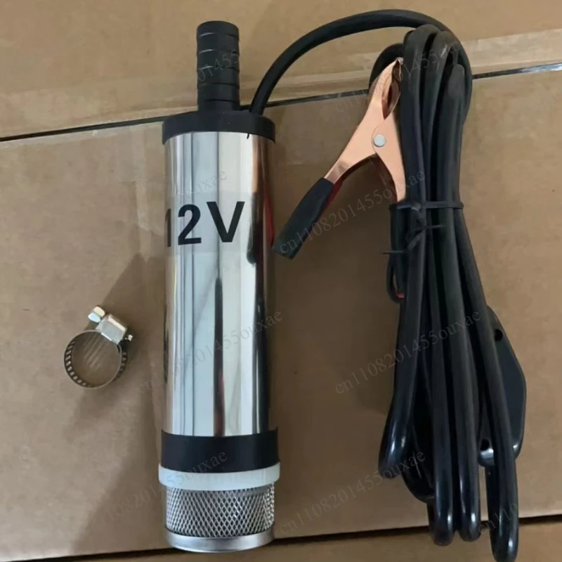 Mini DC Self‑Priming Oil Transfer Pump 12V/24V, Portable Diesel Engine Fuel Pump for Vehicle Oil Extraction