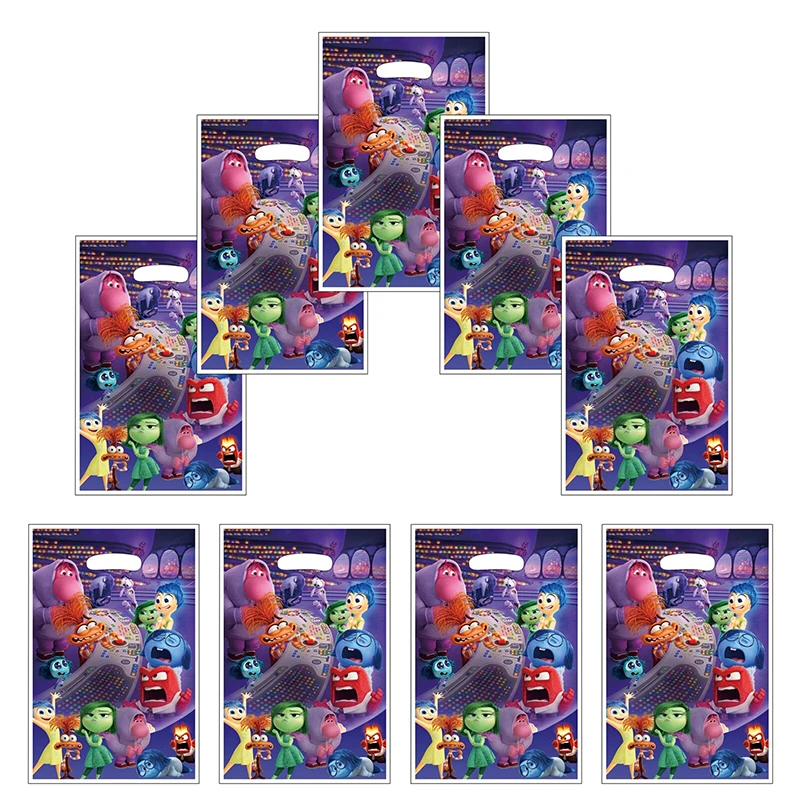 30pcs Inside Party Gift Bags with Handle Inside Out 2 Themed Party Baby Shower Kids Boys Birthday Party Favor Bags Decorations