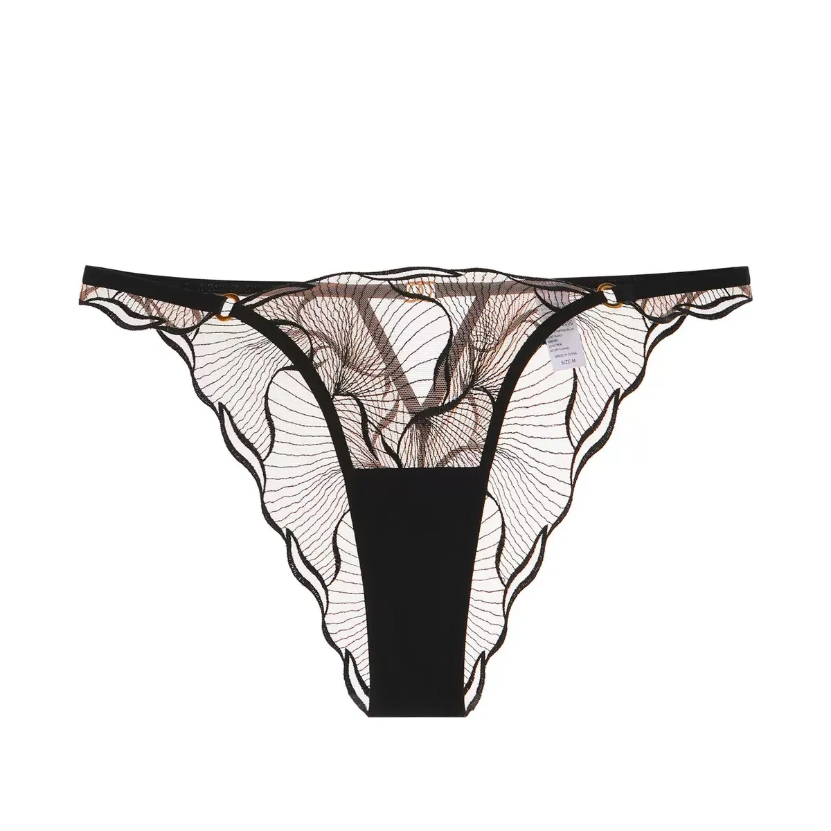 French Sheer Lace Panties Ultra Thin Low Rise Sexy Underwear Transparent Cheeky Triangle Bikini for Women Date Night Seduction​