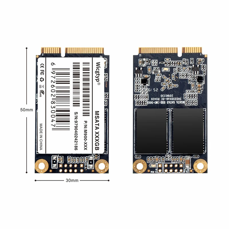 Wicgtyp MSATA SSD 128GB 256GB Ssd 512GB MSATA 1TB 2TB HD Ổ Đĩa SSD SATA3 Msata bên Trong Ổ Cứng Thể Rắn Cho Máy Tính Laptop