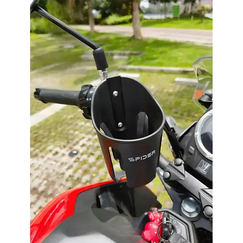 Universal Motorcycle Cup Holder – Extra-Large 3.34-Inch Diameter, Fits Bottles, Cans & Travel Mugs, Durable PC Material