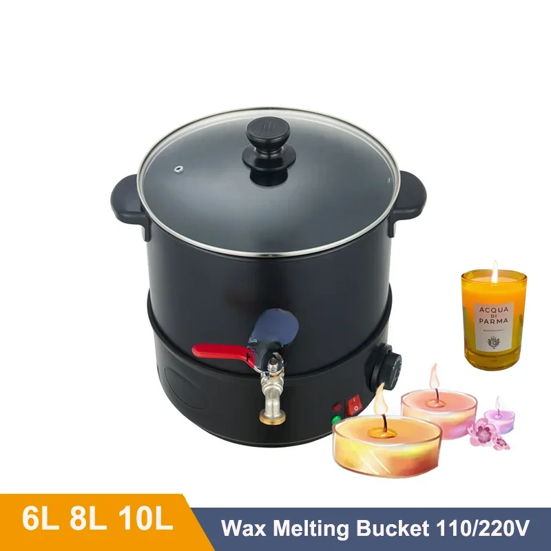 6/8/10L Wax Melter 110V 220V Candle Melting Pot DIY Candle Making Pouring Machine Wax Warmer Heater Bucket