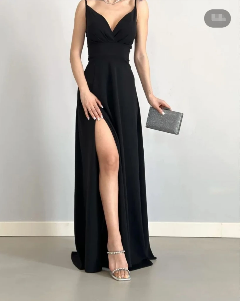 

Elegant Navy Blue Mermaid Formal Evening Dress with Sleeves&Train Open Back Party Wear Dress vestidos de noche فساتين السهرة