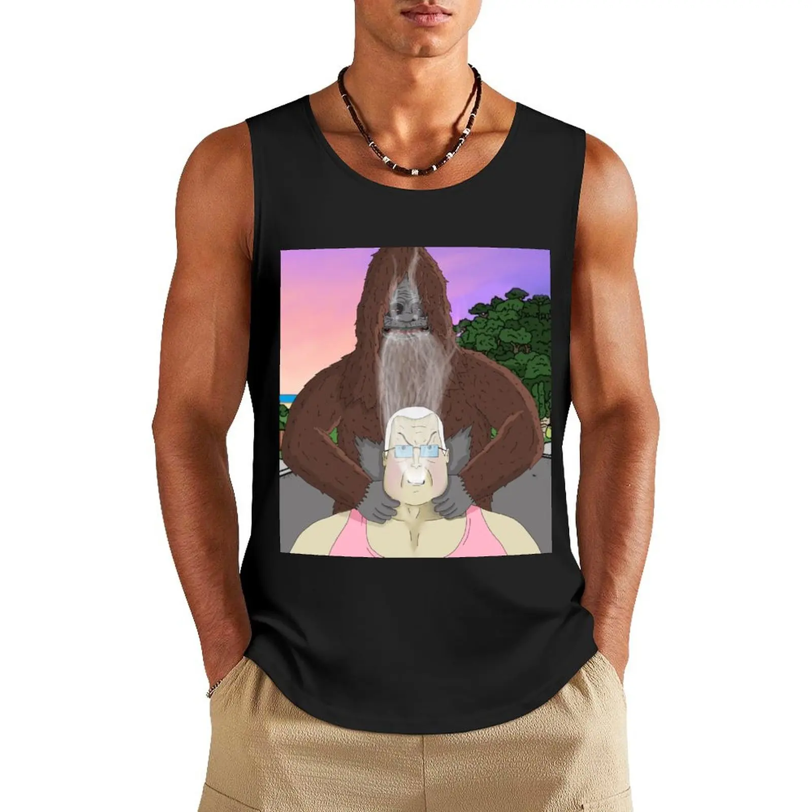 

The Big Lez Bong Tank Top gym top sleeveless shirts men clothes Sleeveless top