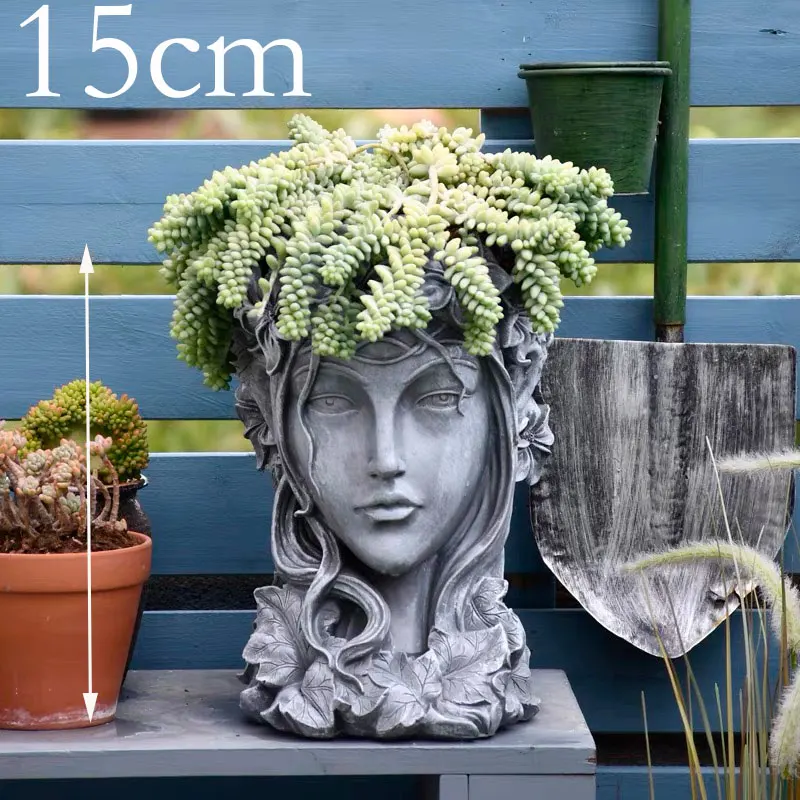 Силиконовая форма для бетона в виде богини, 15 см