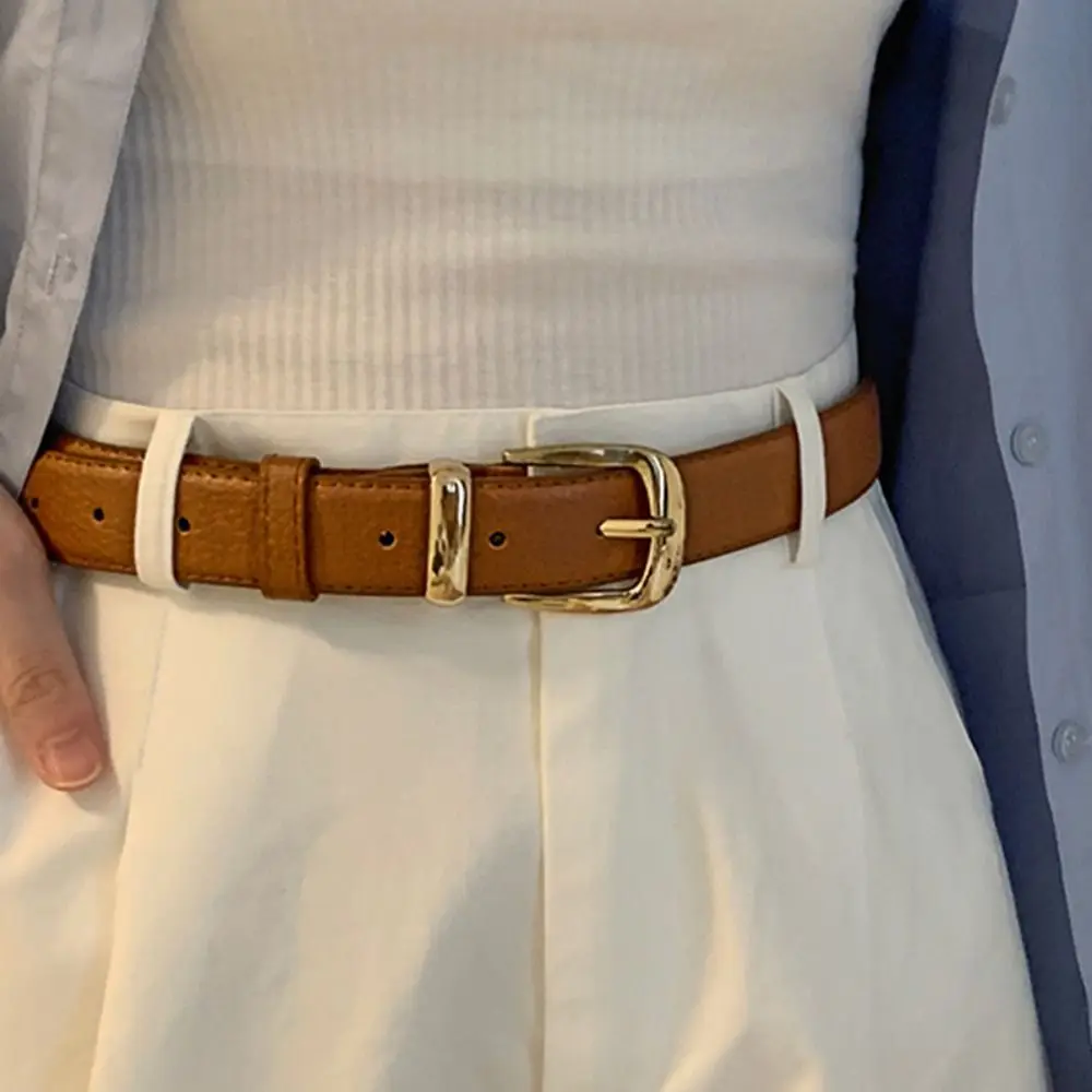 Waist Decoration Luxury Design Leather Belt Women Fashion Pin Buckle Waistband Trouser Dress Belts