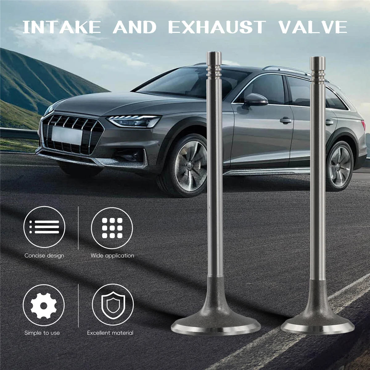 

Прочные 16-х шт. впускные и выпускные клапаны для Audi A3 A4 A5 A6 VW Golf GTI Tiguan