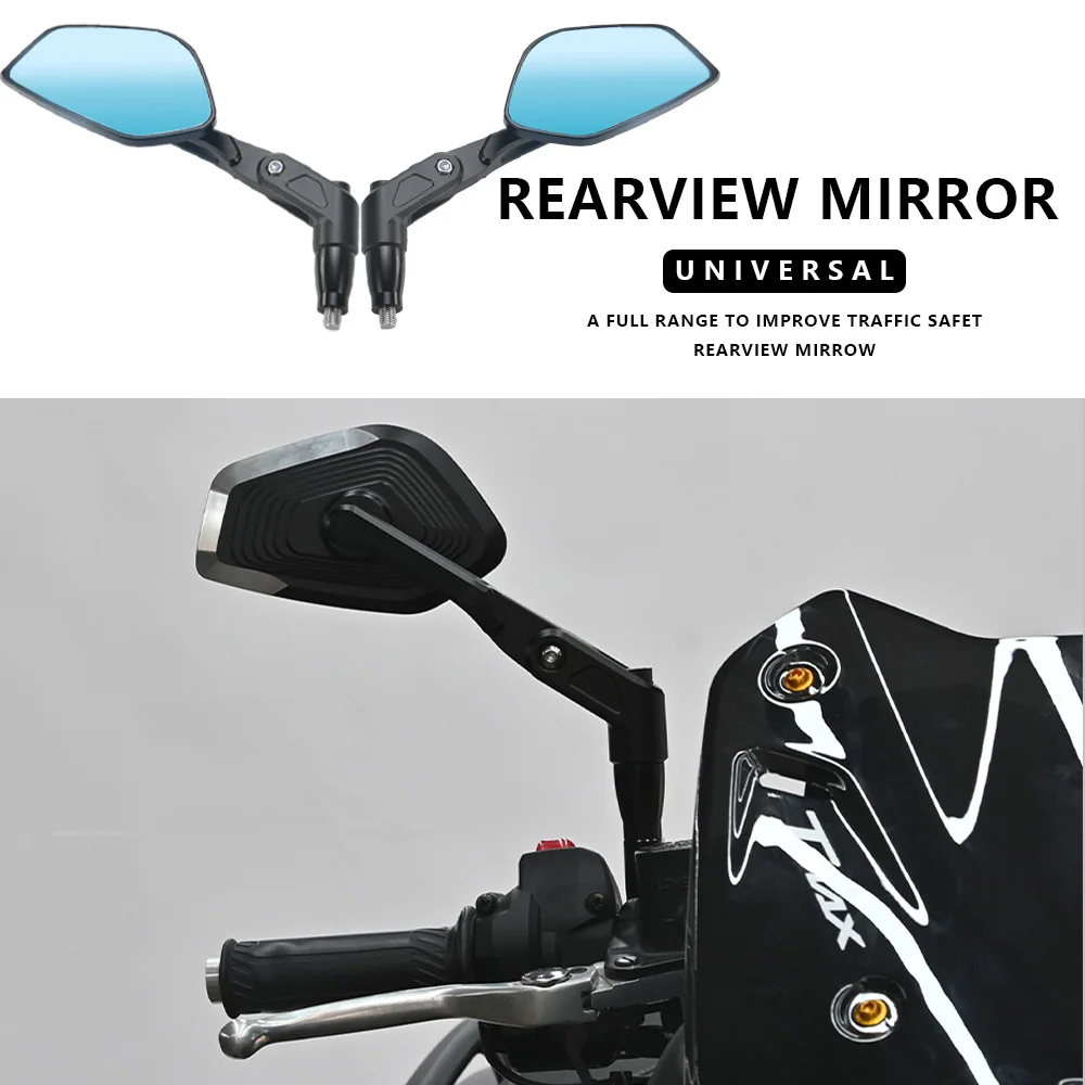 Motorcycle universal rearview mirror Multi-function rearview mirror Universal 10mm 2pcs Motocross Universal