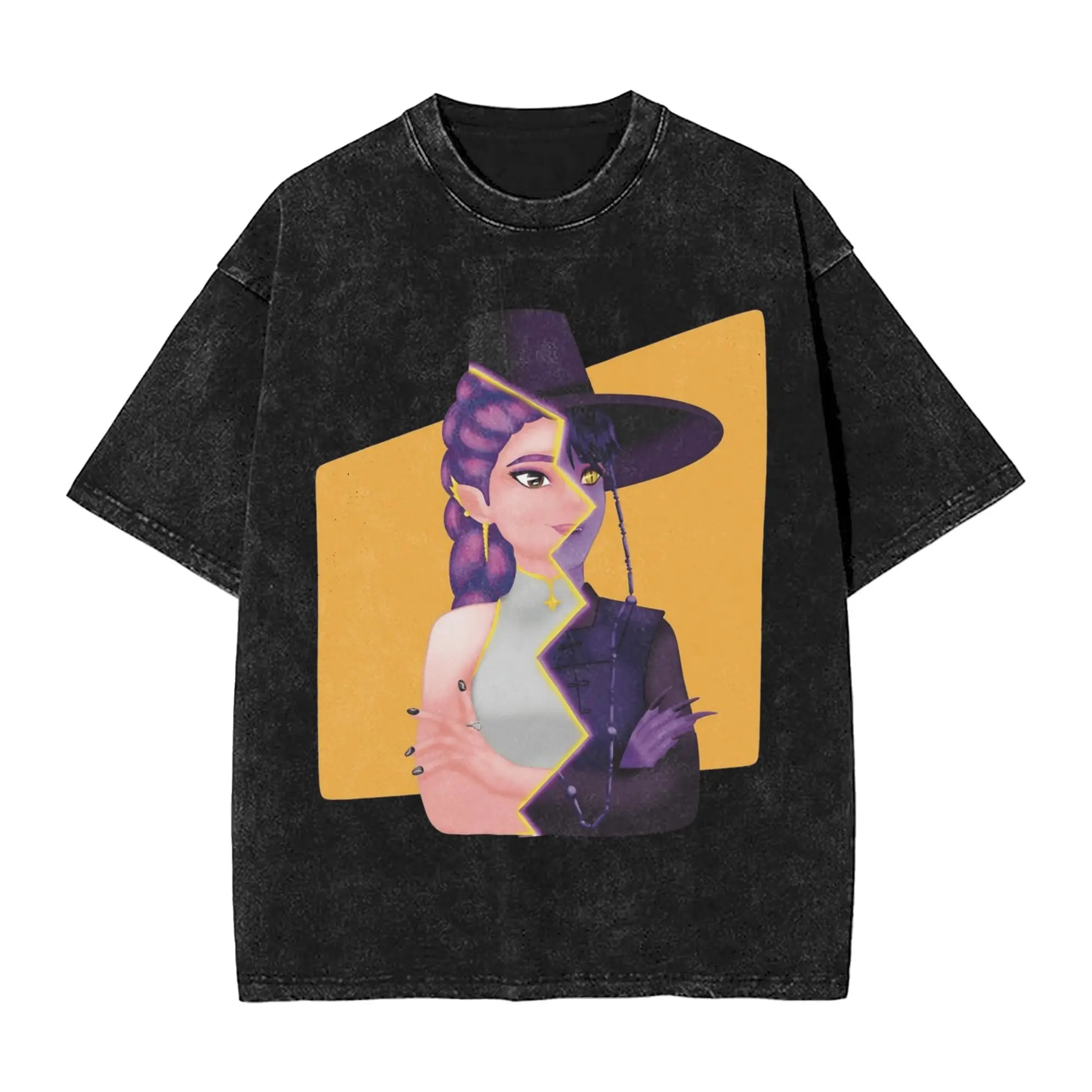 

Хипстерские футболки Rumi and Jinu Kpop Demon Hunters для мужчин, хлопковая стираная футболка с круглым вырезом, футболка с короткими рукавами, топы с принтом