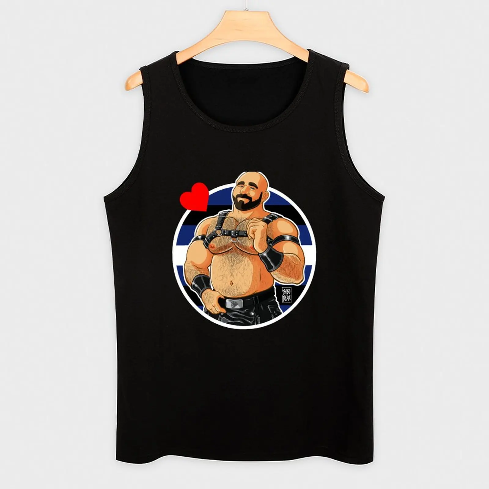 جيم يحب-أعلى خزان التفاصيل للرجال ، ملابس كمال الأجسام ، ملابس صالة الألعاب الرياضية ، تناسب العضلات #3