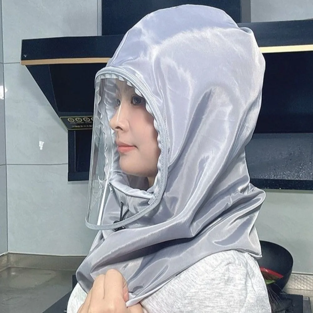 Splash Resistant Protective Mask Saliva-Proof Dust Proof Kitchen Face Shield Polyester Anti Oil Splash Head Mounted Mask