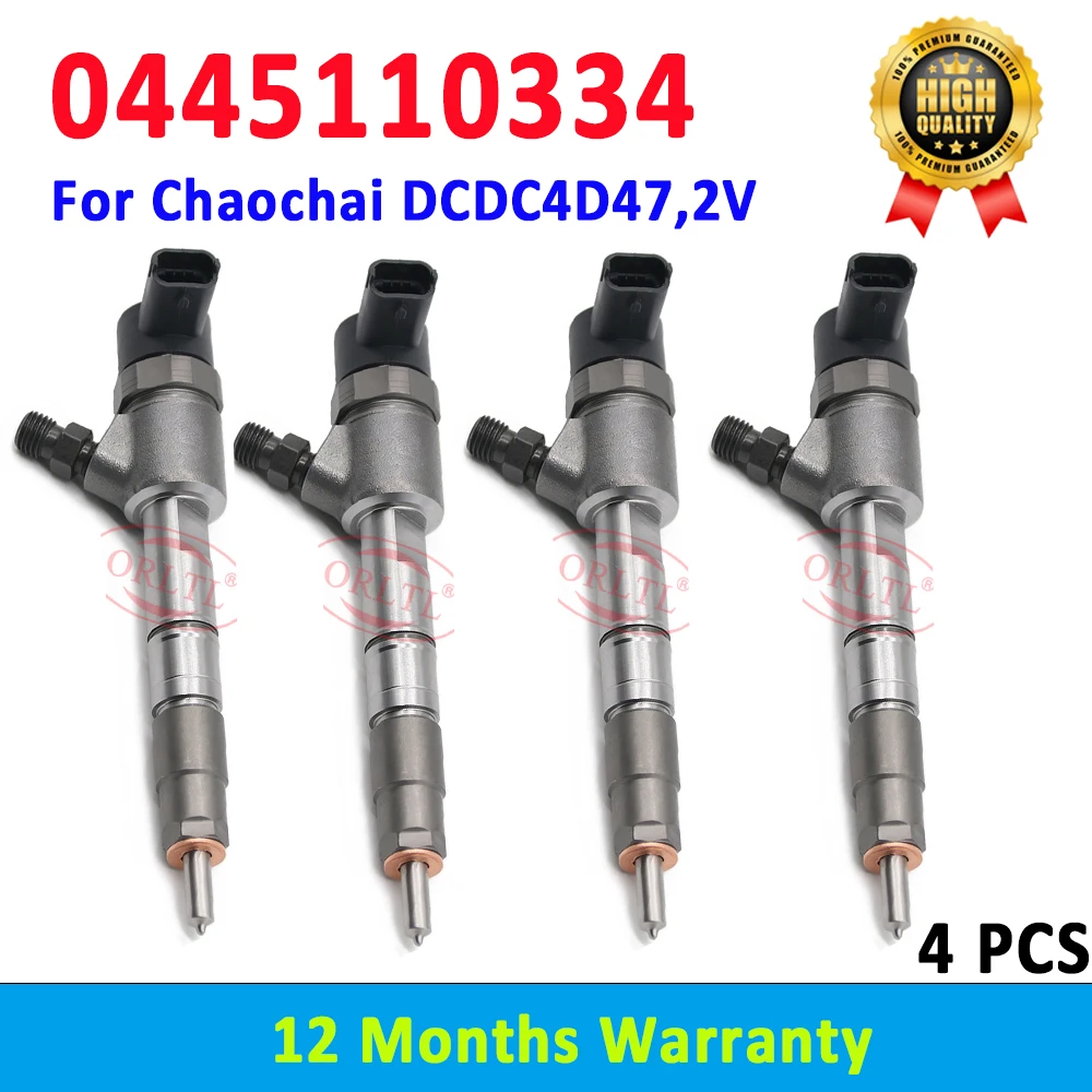 0 445 110 334 ORLTL Original Diesel Injector 0445110334 CR Fuel Injection Nozzle 0445 110 334 For Chaochai DCDC4D47, 2V, Euro3