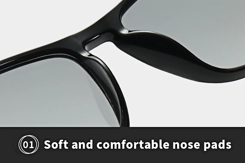 Modische Photochrome Polarisierte Vintage-Sonnenbrille für Männer und Frauen Quadratische Markendesigner-Sonnenbrille Herren Fahr- und Angelbrille – Detail 12