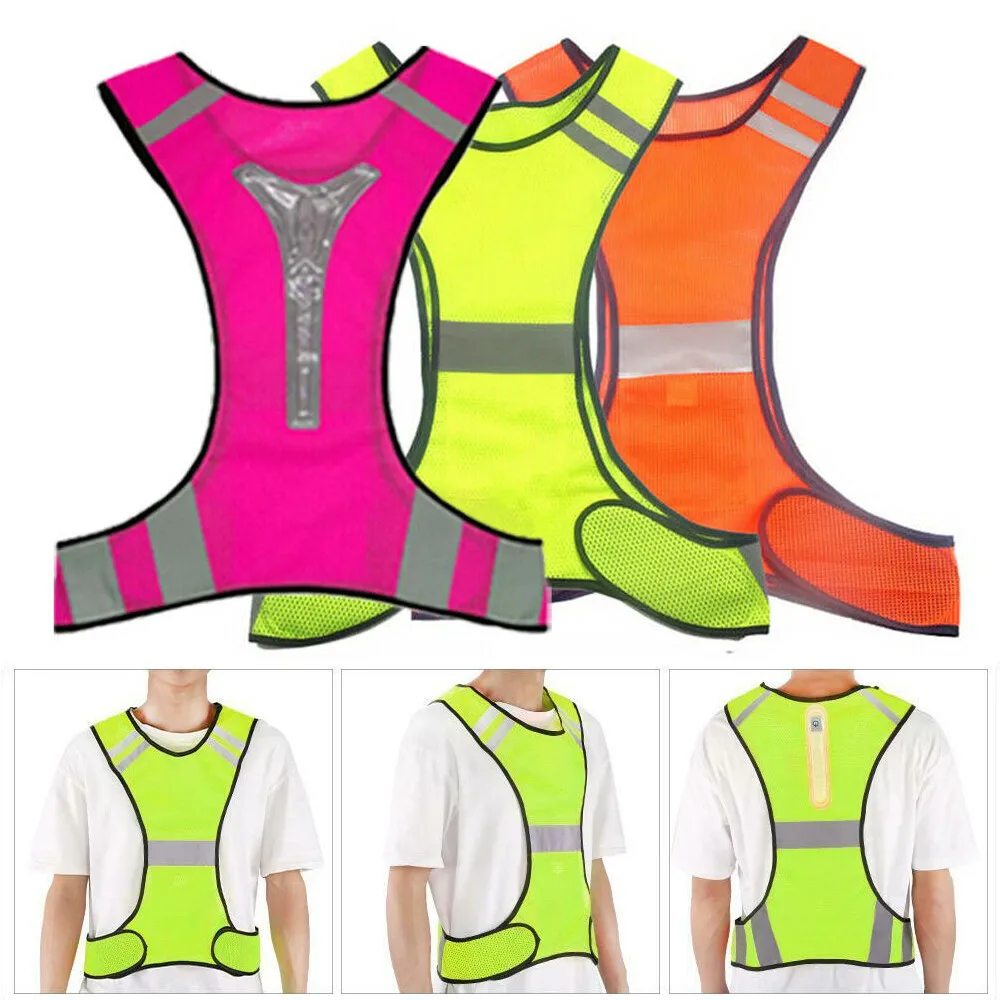 Cycling Reflective Vest High Visibility Safety Vest Outdoor Sports Running Cycling Reflective Vest with Pocket For Outdoor