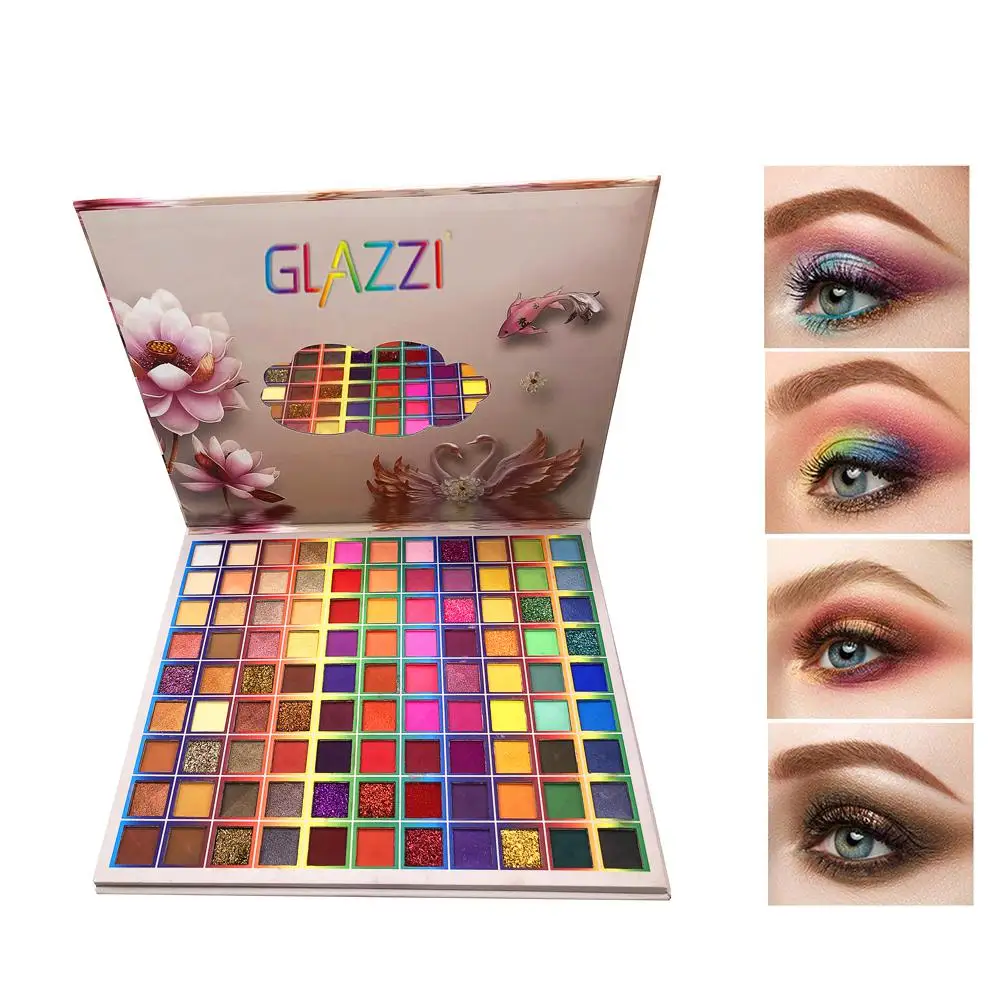 Paleta de sombra de ojos versátil, Kit de maquillaje cosmético más vendido, sombra de ojos pigmentada de estrella en crecimiento, brillo vibratorio en polvo