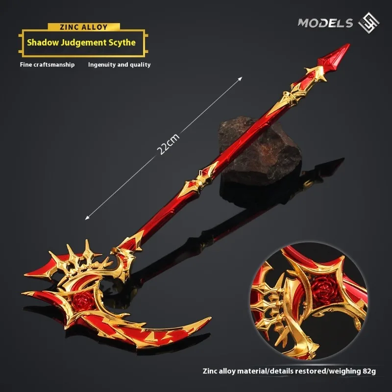 22cm Peace Elite Metro Royale Melee Scythe Replica Manga Style Collectible Toy for Gamers Birthday Present & Home Decor