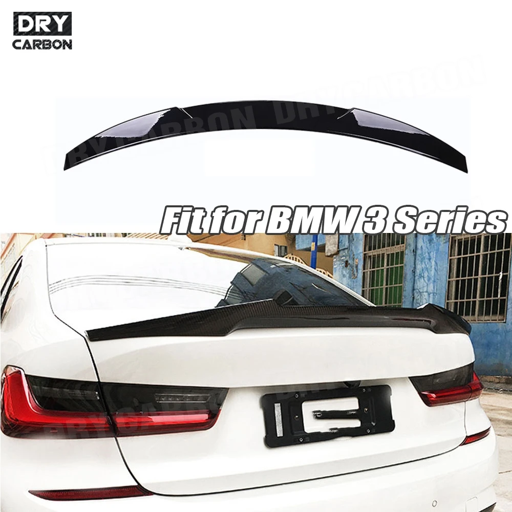 

Gloss Black Rear Boot Spoiler Wings For BMW 3 Series G20 G28 320i 330i 2019-2020 M Style ABS Black Trunk Spoiler