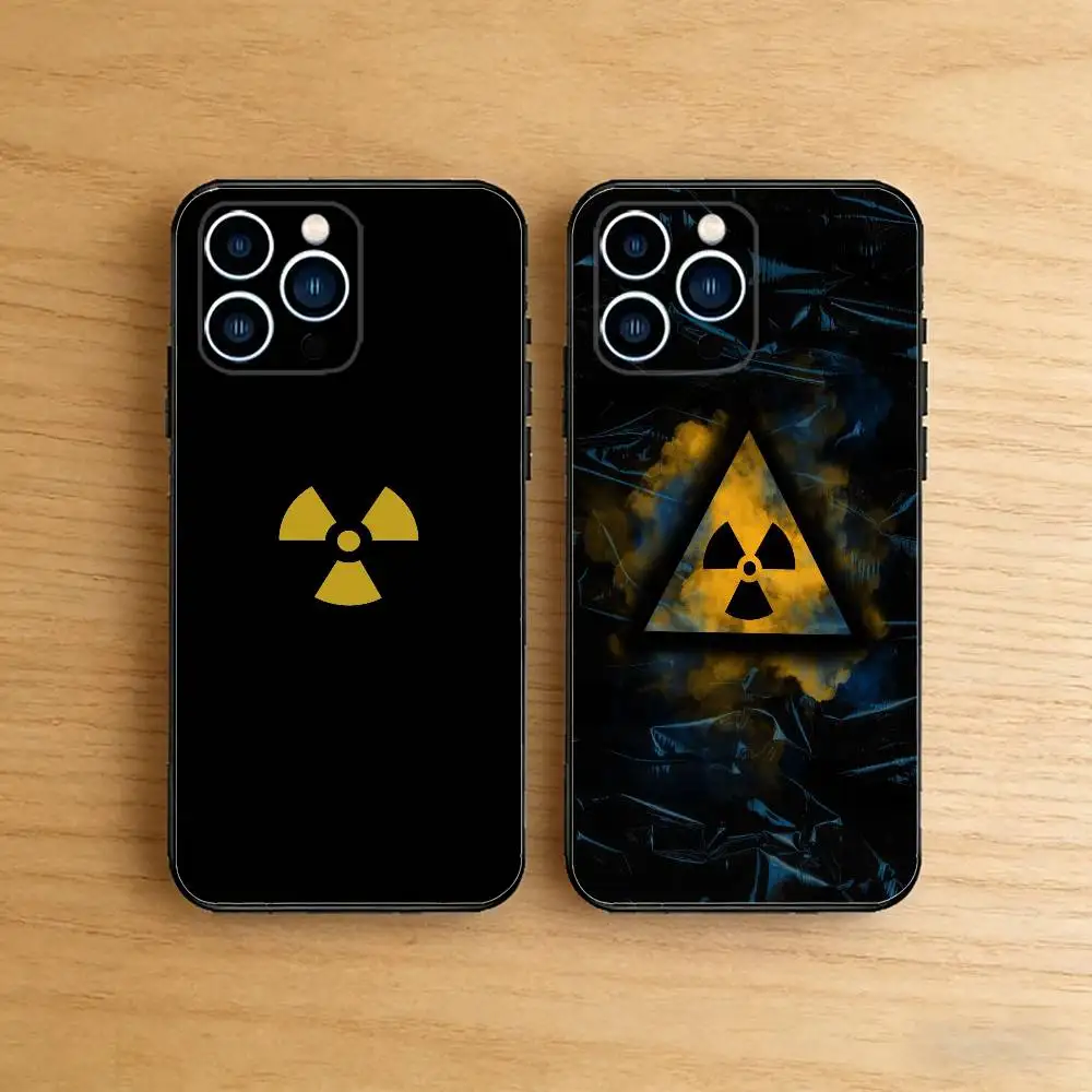 

Nuclear Radiation Toxic Danger Sign Case For iPhone 17 16 Pro Max Air 15 14 Plus 12 11 Soft Shockproof Cover