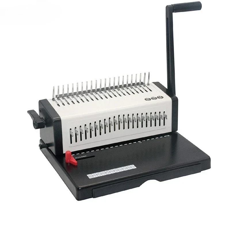 Rubber ring punching and binding machine, loose-leaf desk calendar notebook punching and binding machine