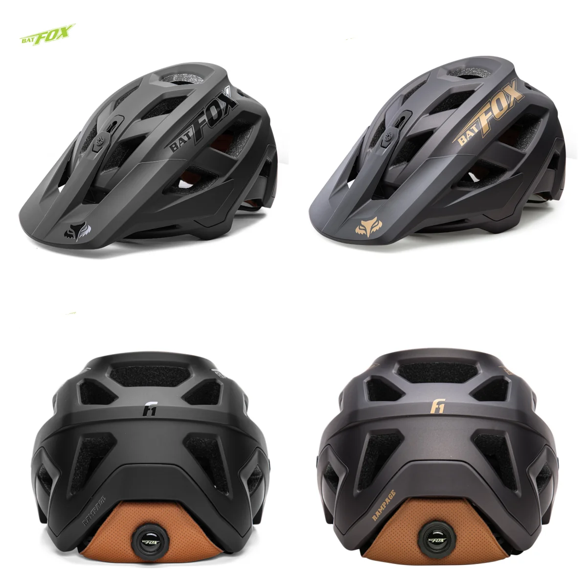 

BATFOX Bicycle Helmet BMX Skateboard Cross-Country Mountain Bike Cycling Helmet Men Women Youth Ultralight Integral Bike Helmet