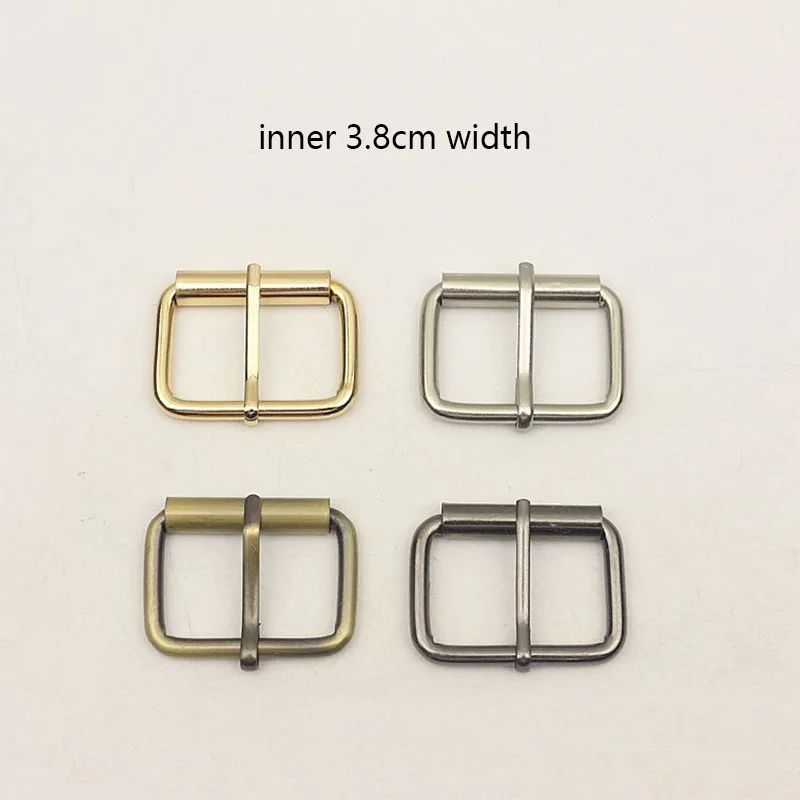 

20pcs 38mm Alloy Pin Buckle Belts Head 5mm Thickness Top Metal Single Needle Roller Belt Adjust Buckles DIY Hardware Accessory